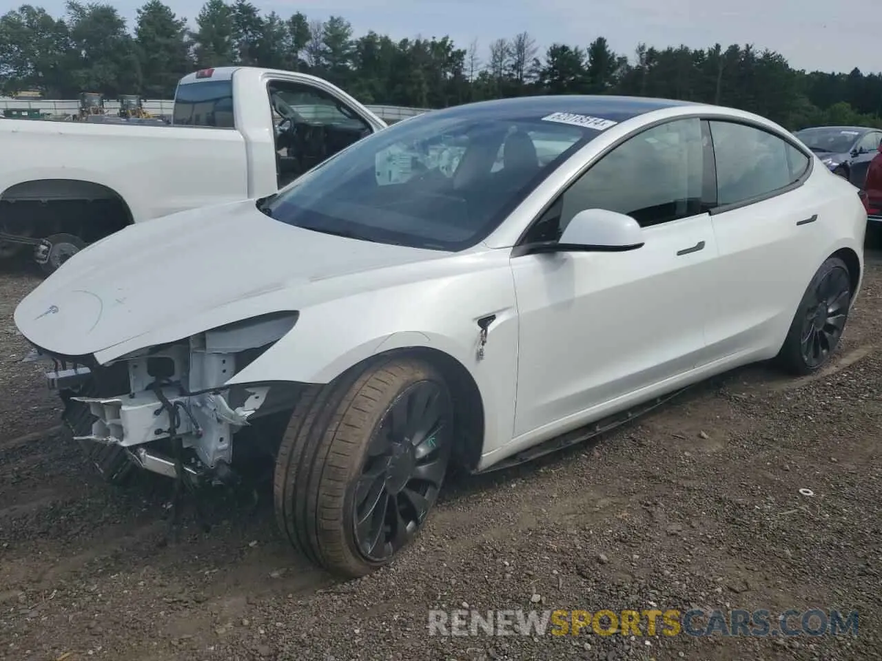 1 Photograph of a damaged car 5YJ3E1EC1PF709488 TESLA MODEL 3 2023