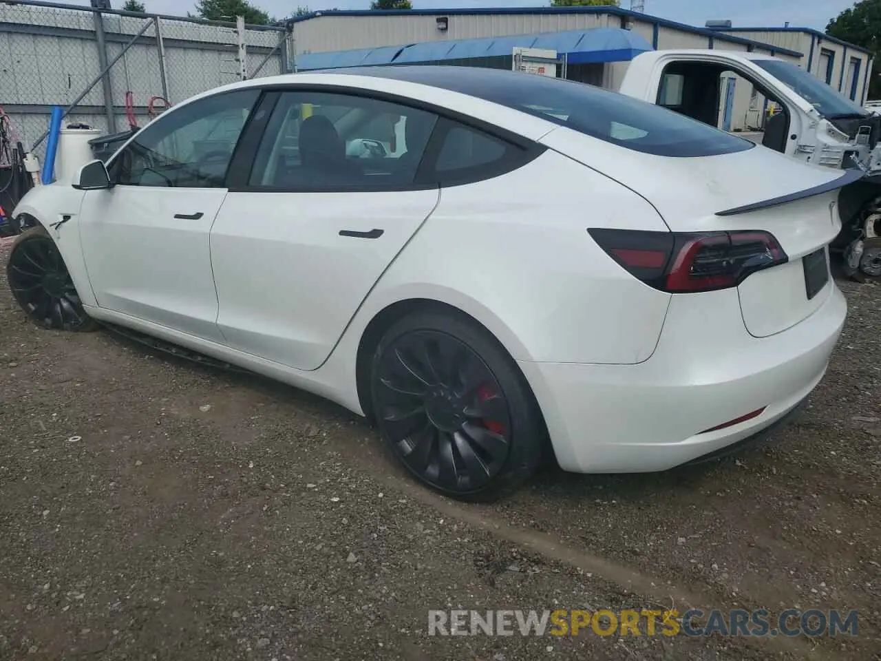 2 Photograph of a damaged car 5YJ3E1EC1PF709488 TESLA MODEL 3 2023