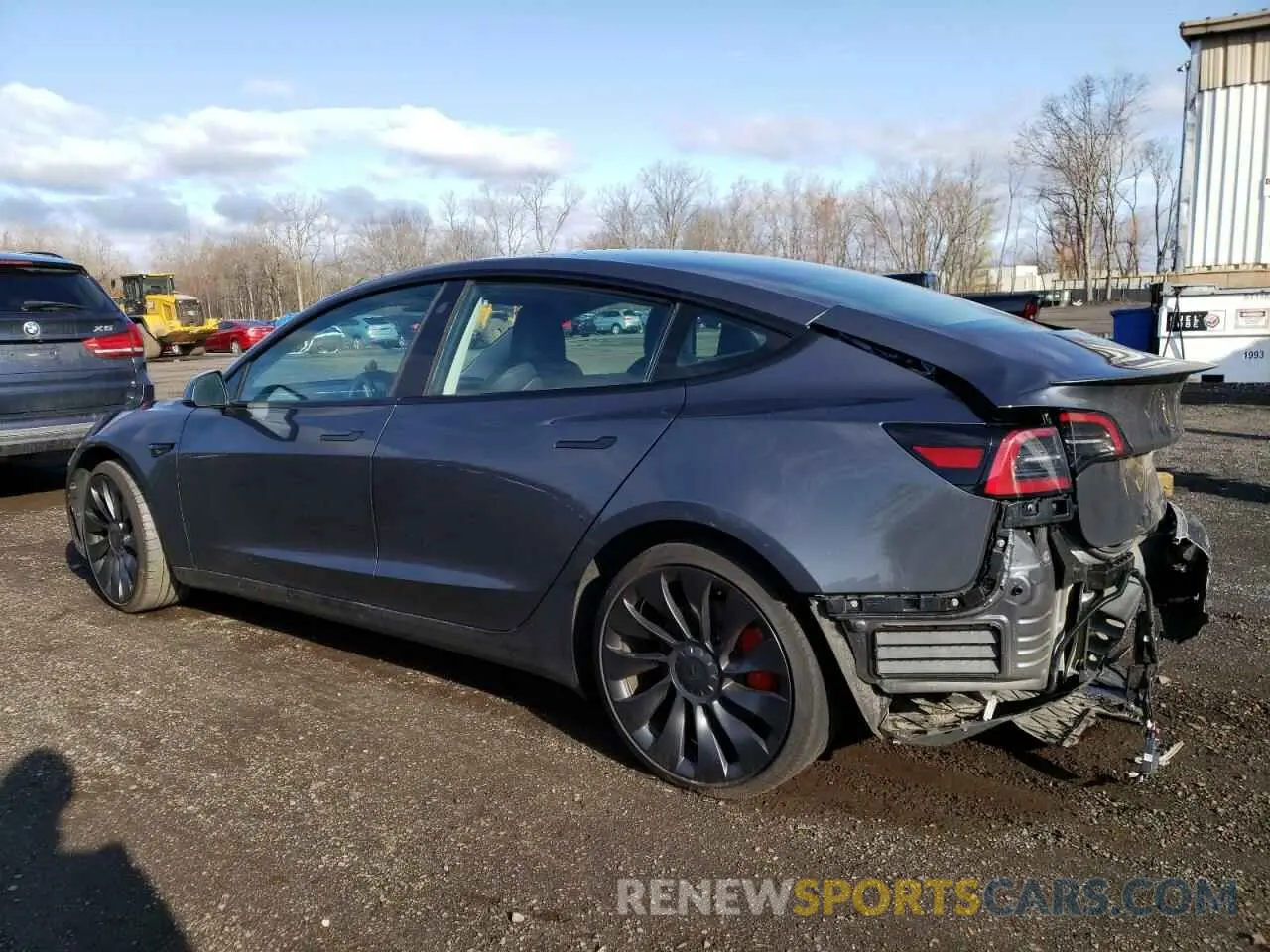 2 Photograph of a damaged car 5YJ3E1EC1PF710382 TESLA MODEL 3 2023