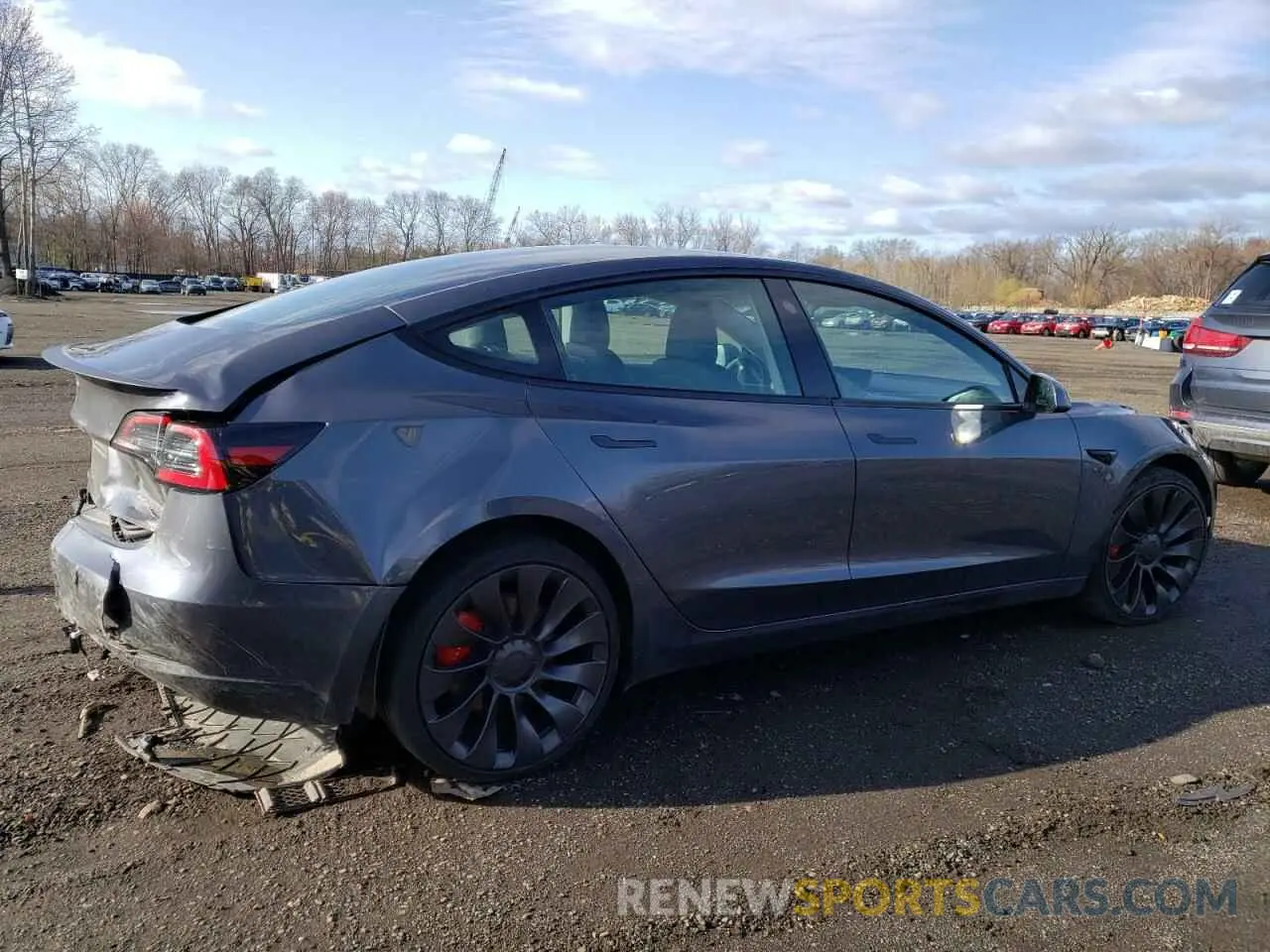 3 Photograph of a damaged car 5YJ3E1EC1PF710382 TESLA MODEL 3 2023