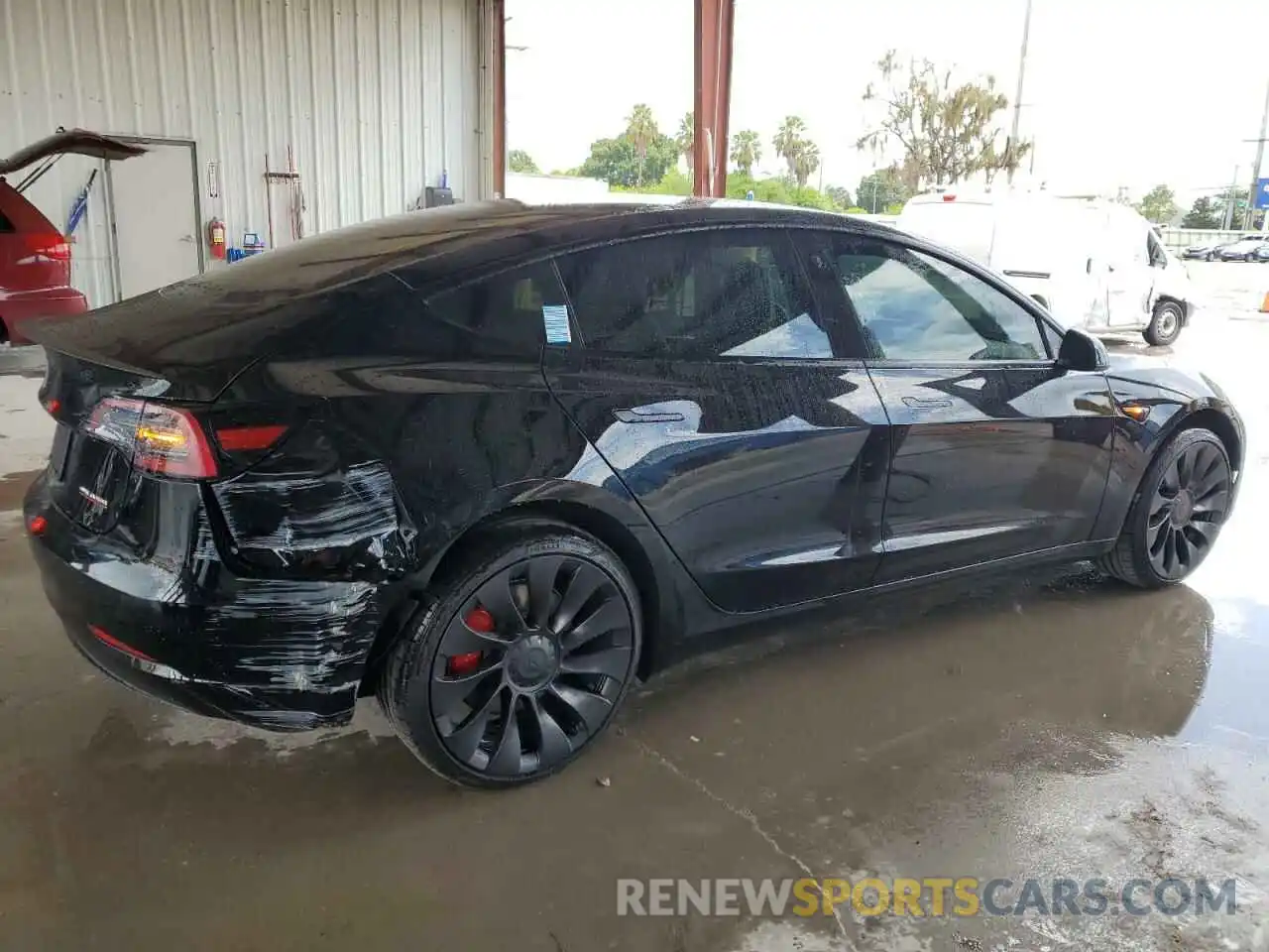 3 Photograph of a damaged car 5YJ3E1EC1PF712665 TESLA MODEL 3 2023