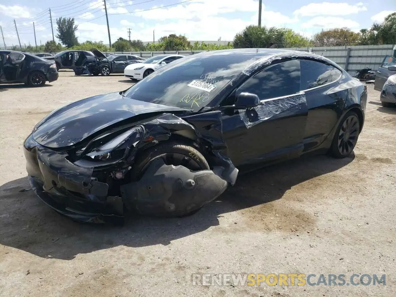 1 Photograph of a damaged car 5YJ3E1EC2PF406218 TESLA MODEL 3 2023