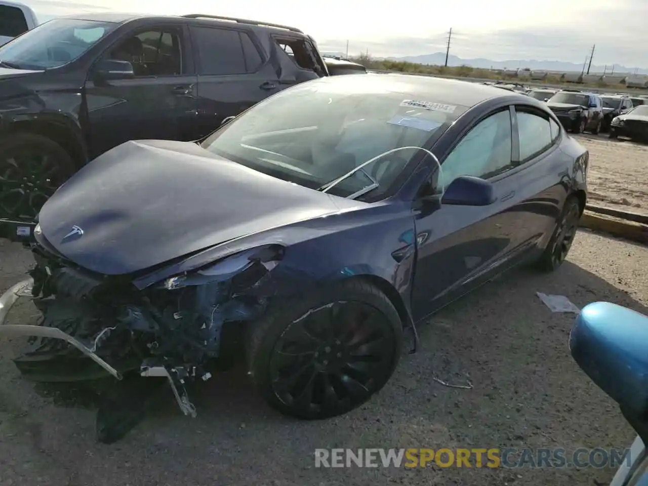 1 Photograph of a damaged car 5YJ3E1EC2PF471151 TESLA MODEL 3 2023