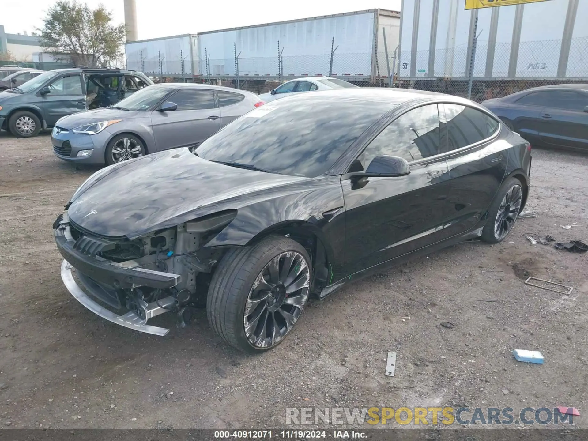 2 Photograph of a damaged car 5YJ3E1EC2PF506531 TESLA MODEL 3 2023