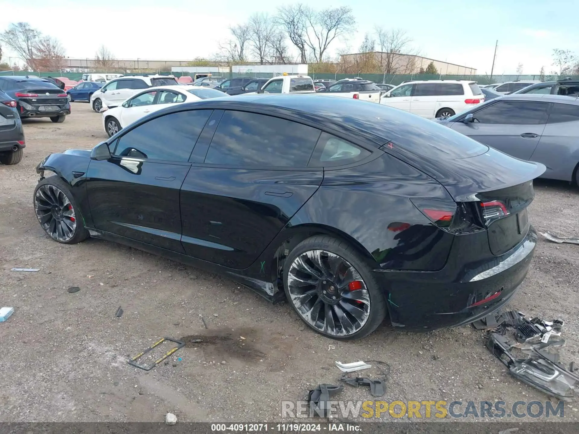3 Photograph of a damaged car 5YJ3E1EC2PF506531 TESLA MODEL 3 2023