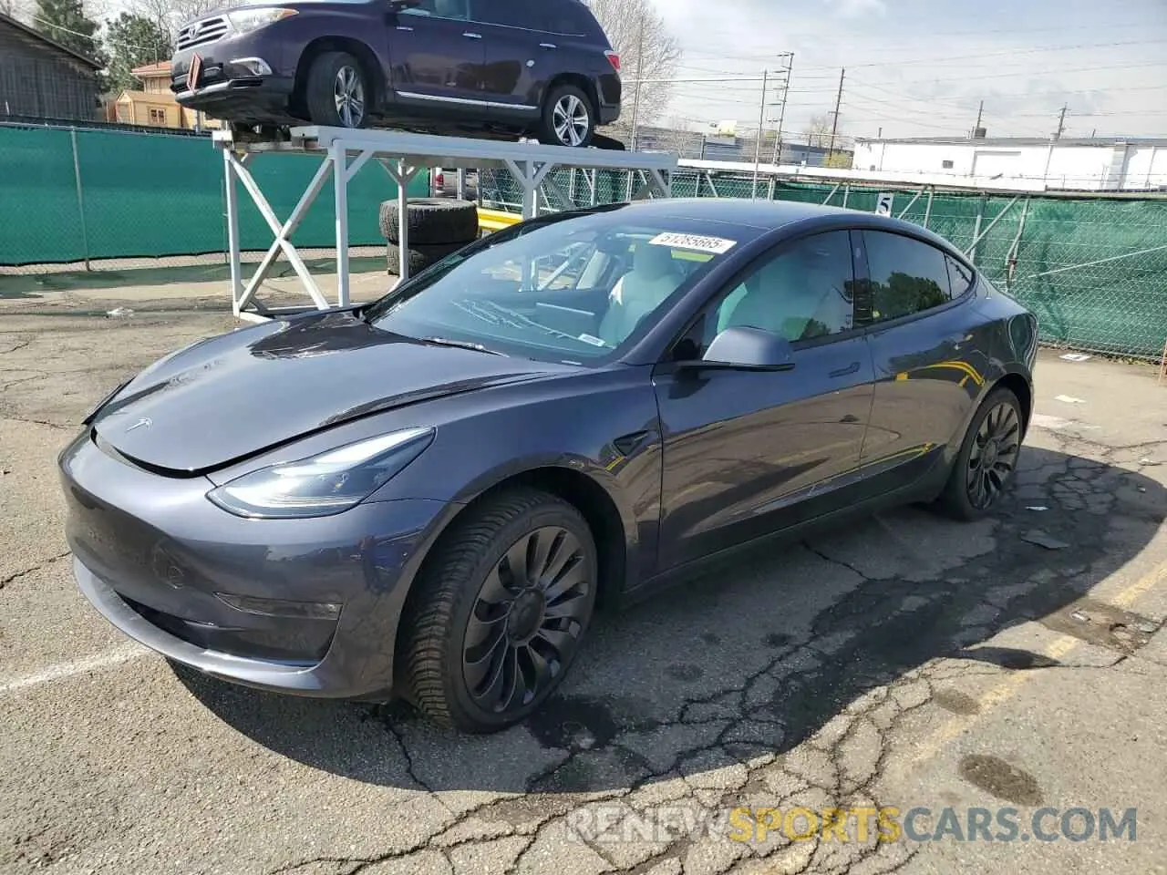 1 Photograph of a damaged car 5YJ3E1EC2PF673505 TESLA MODEL 3 2023