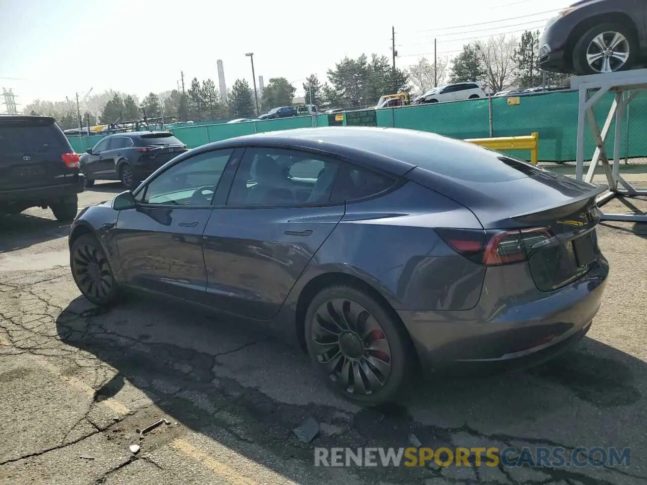 2 Photograph of a damaged car 5YJ3E1EC2PF673505 TESLA MODEL 3 2023