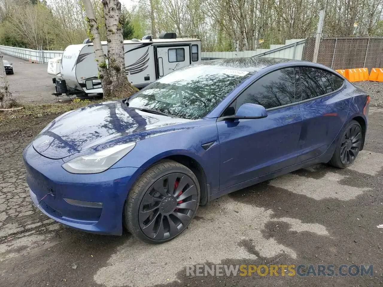 1 Photograph of a damaged car 5YJ3E1EC3PF496284 TESLA MODEL 3 2023