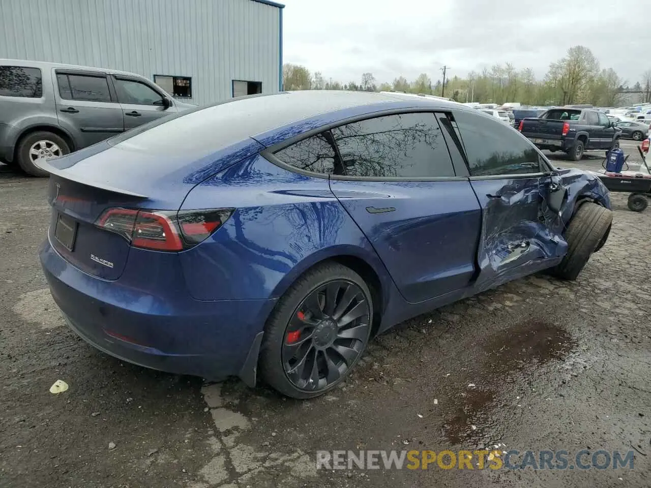 3 Photograph of a damaged car 5YJ3E1EC3PF496284 TESLA MODEL 3 2023