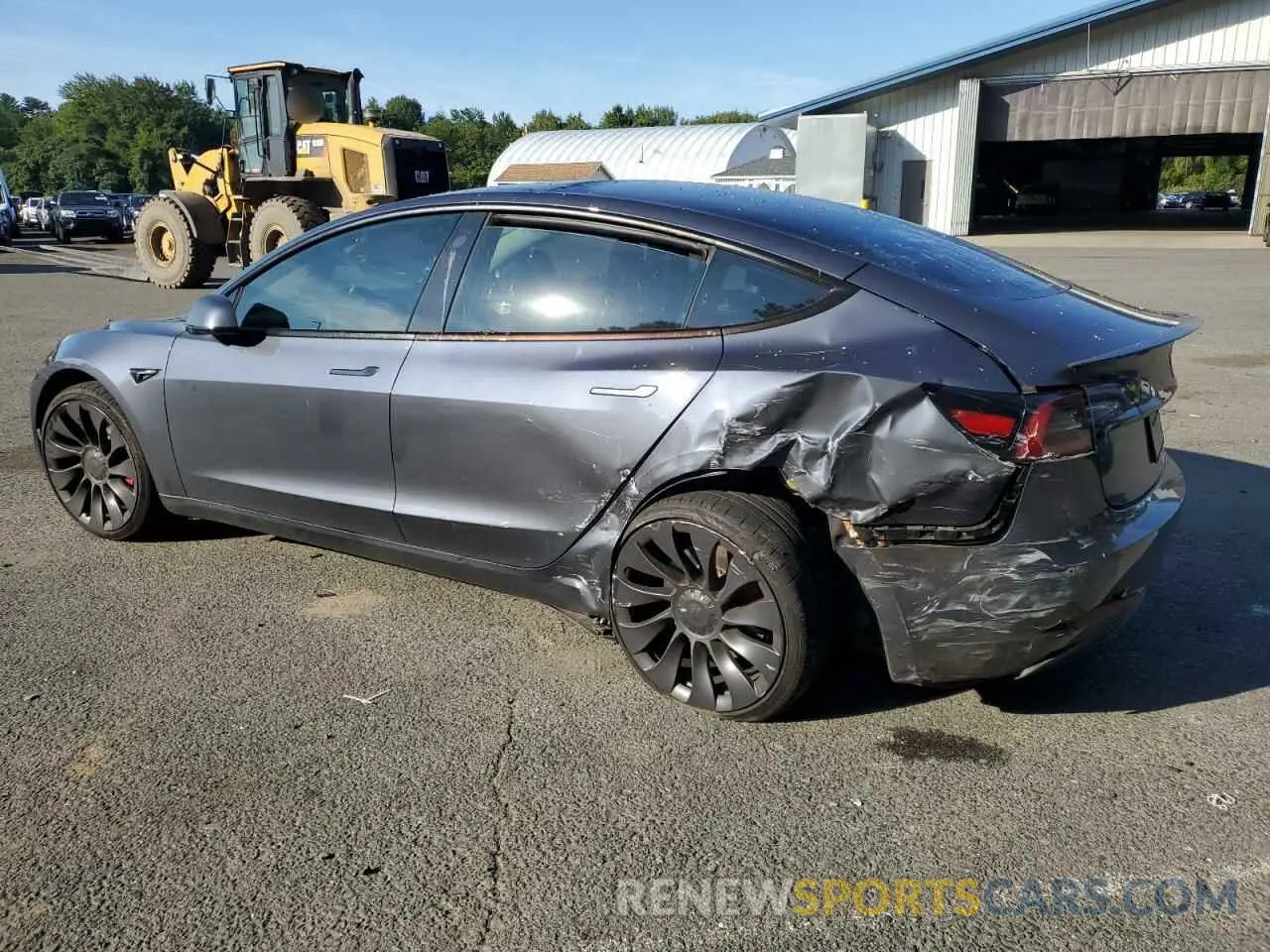 2 Photograph of a damaged car 5YJ3E1EC3PF553373 TESLA MODEL 3 2023