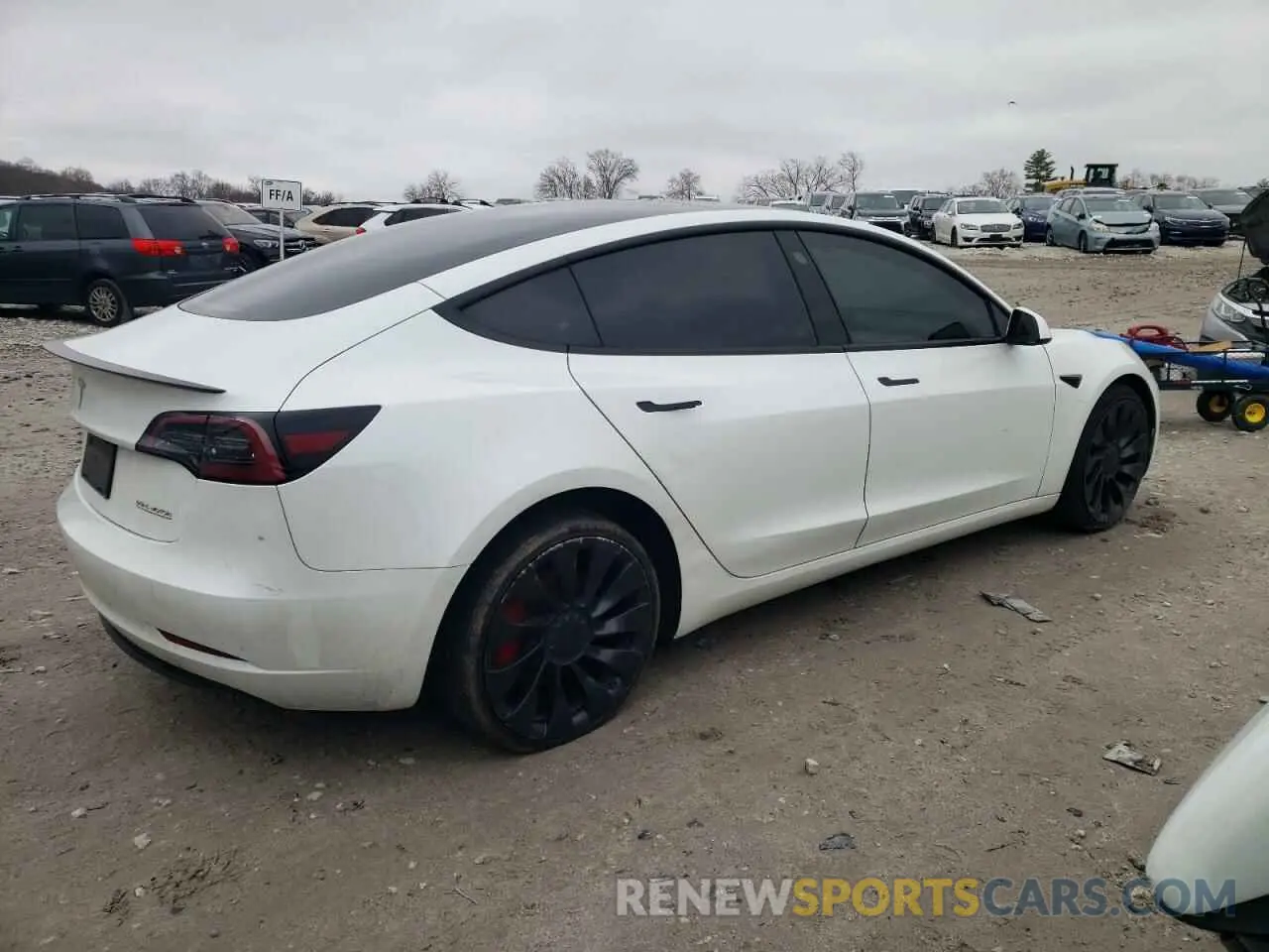 3 Photograph of a damaged car 5YJ3E1EC3PF608355 TESLA MODEL 3 2023