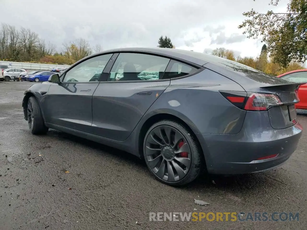 2 Photograph of a damaged car 5YJ3E1EC3PF671875 TESLA MODEL 3 2023