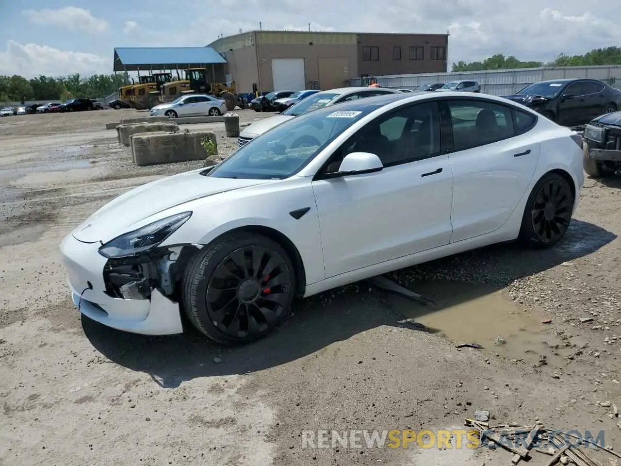 1 Photograph of a damaged car 5YJ3E1EC3PF675246 TESLA MODEL 3 2023
