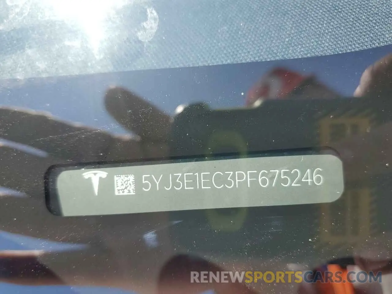 12 Photograph of a damaged car 5YJ3E1EC3PF675246 TESLA MODEL 3 2023