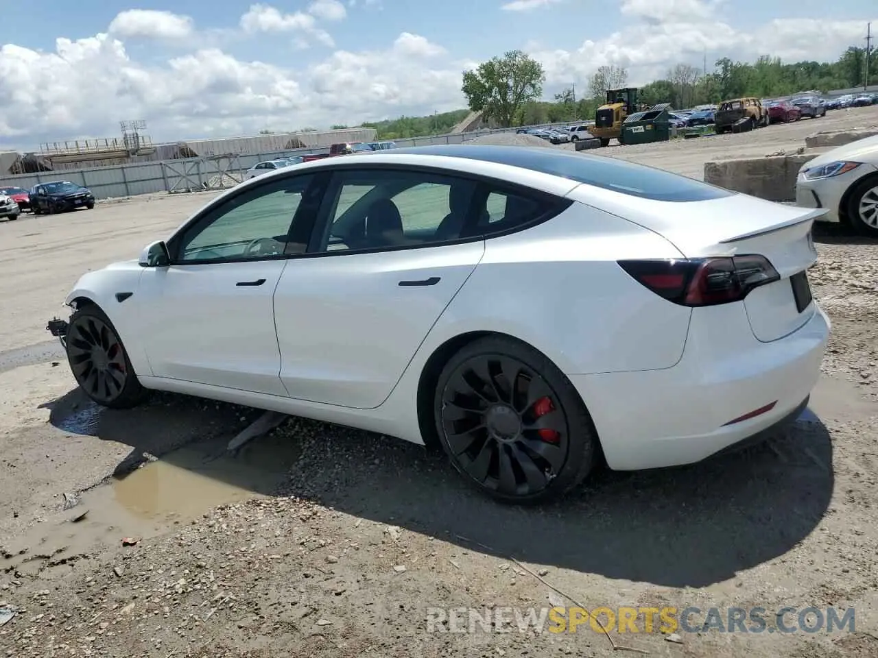 2 Photograph of a damaged car 5YJ3E1EC3PF675246 TESLA MODEL 3 2023