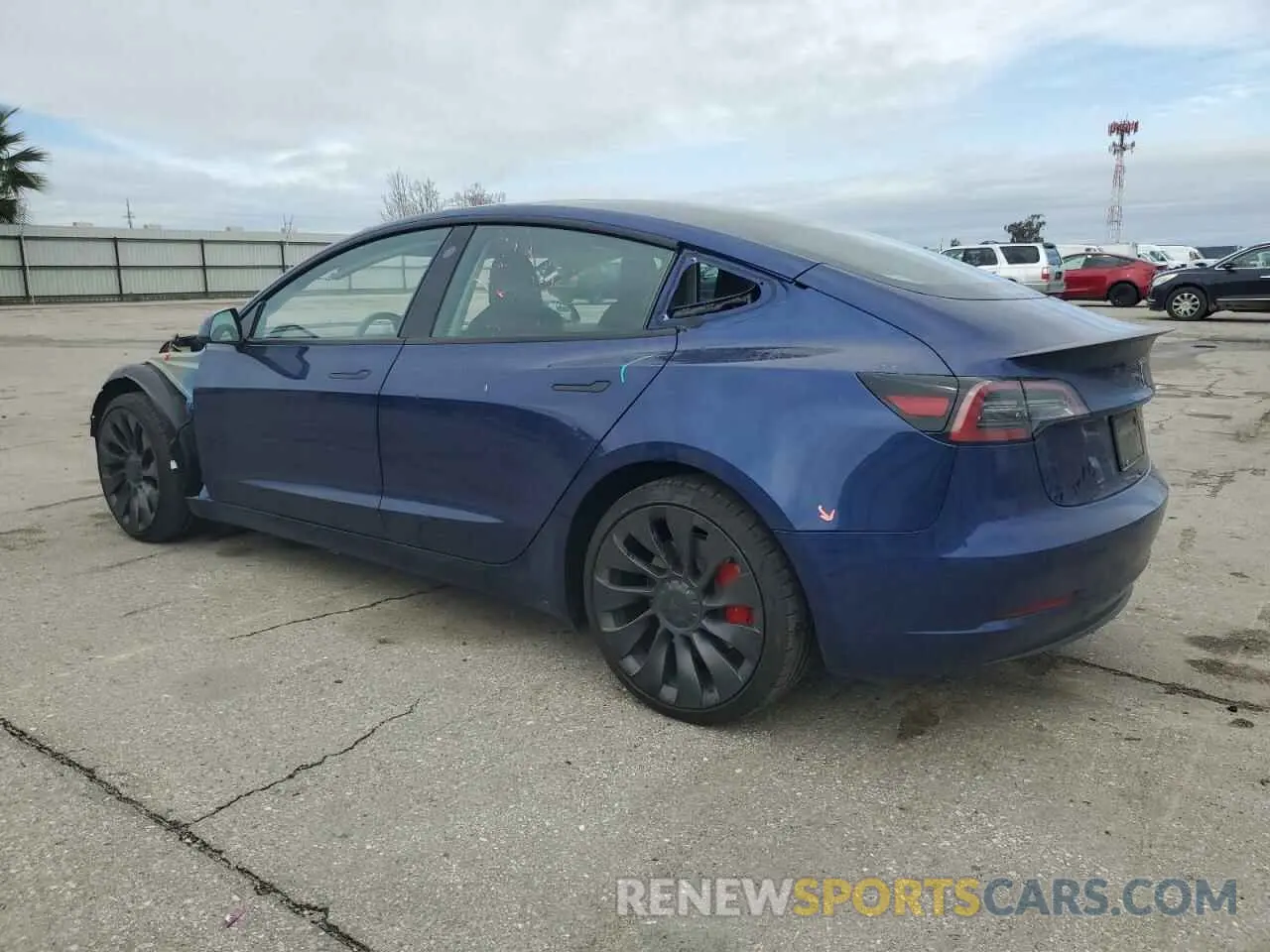 2 Photograph of a damaged car 5YJ3E1EC3PF704034 TESLA MODEL 3 2023