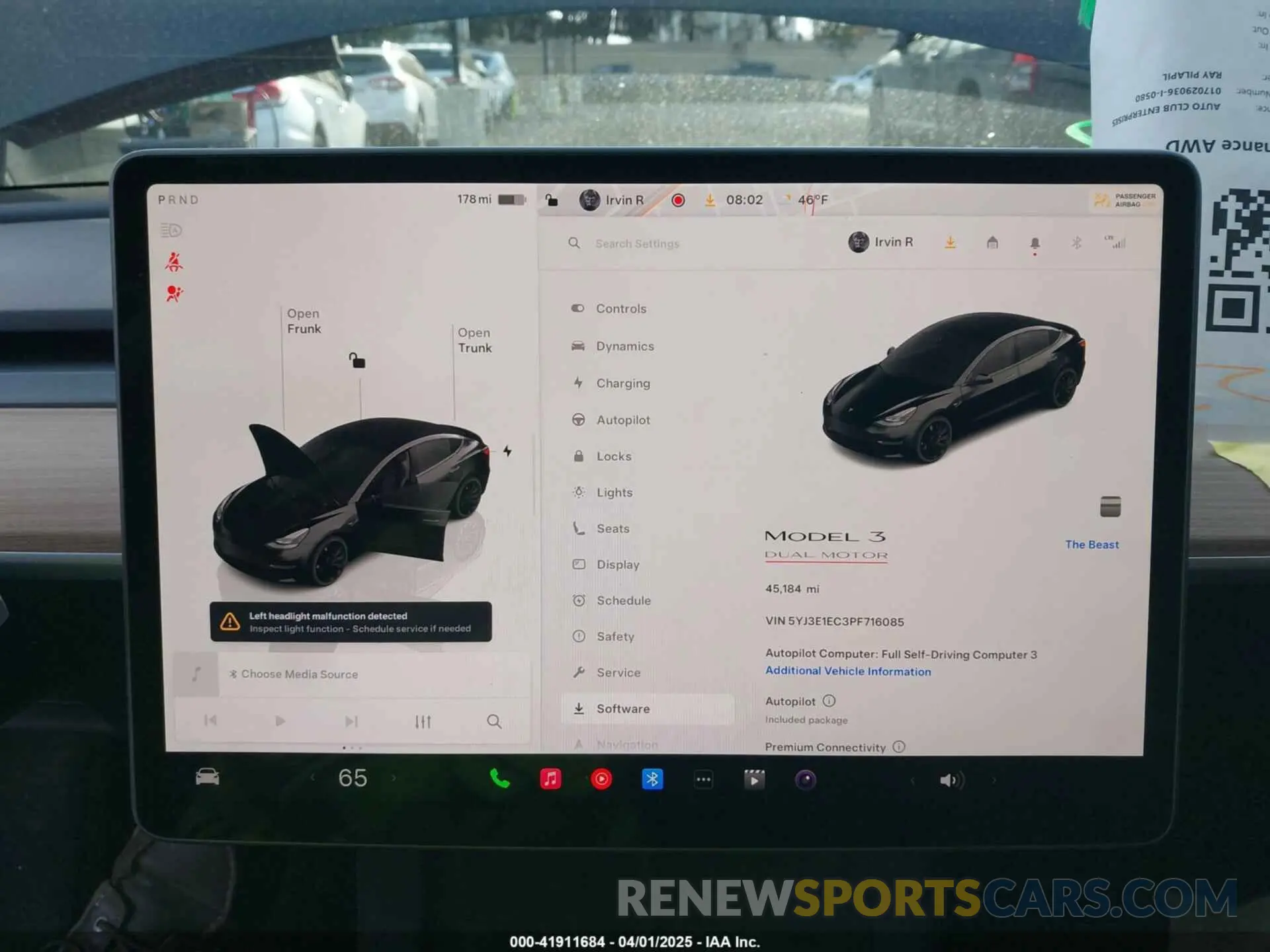 19 Photograph of a damaged car 5YJ3E1EC3PF716085 TESLA MODEL 3 2023