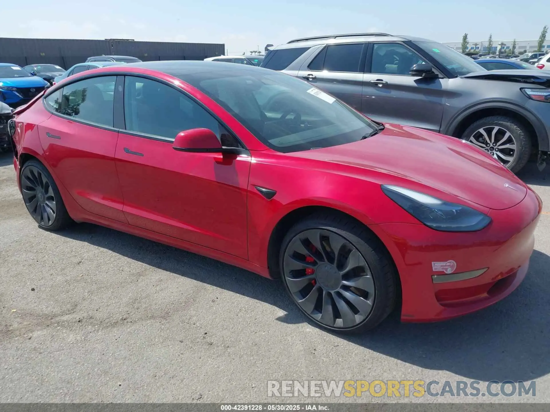 1 Photograph of a damaged car 5YJ3E1EC4PF393777 TESLA MODEL 3 2023