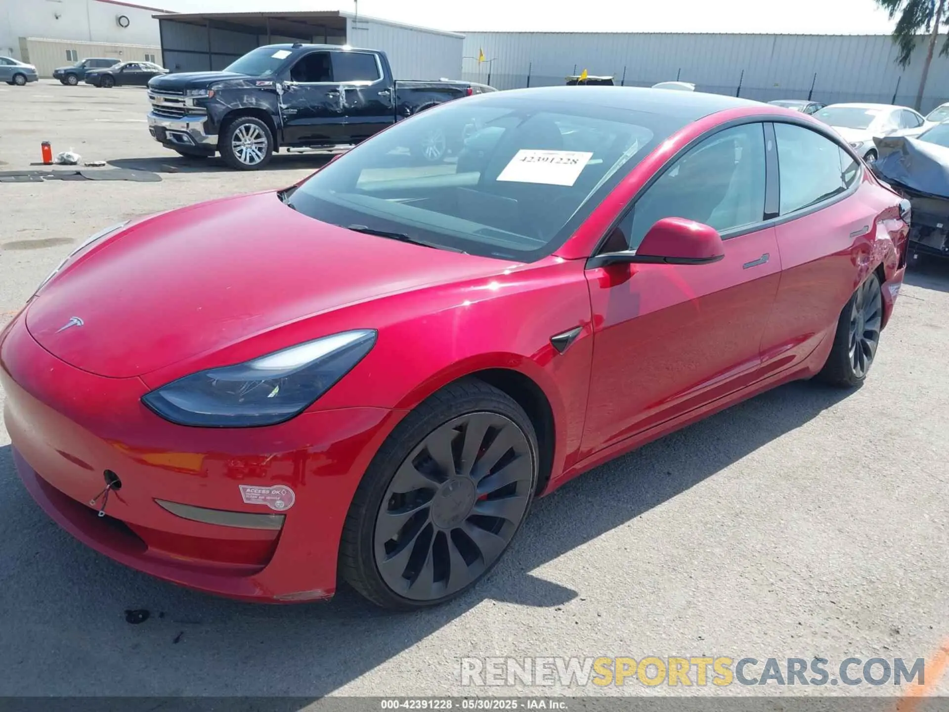 2 Photograph of a damaged car 5YJ3E1EC4PF393777 TESLA MODEL 3 2023