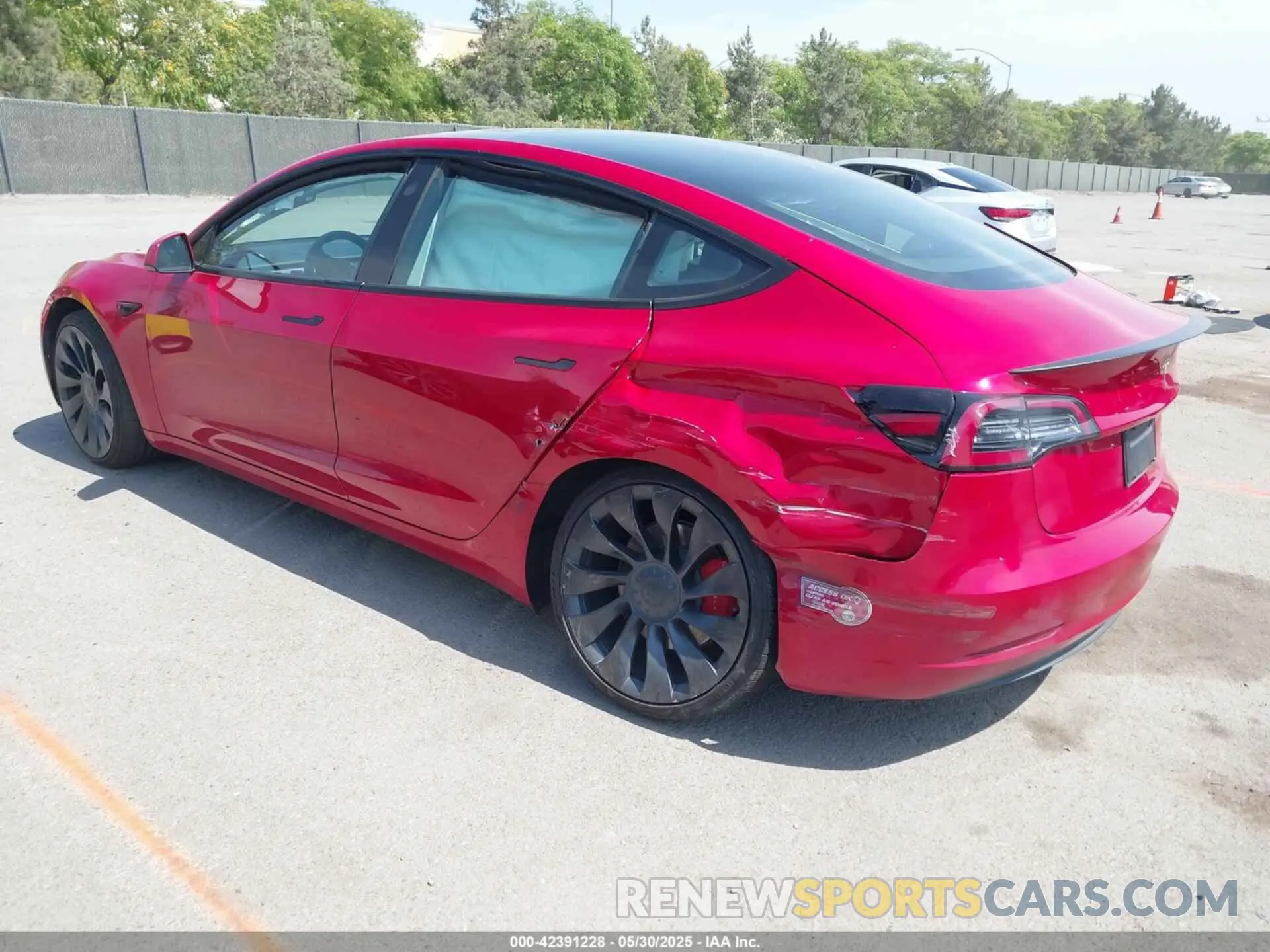3 Photograph of a damaged car 5YJ3E1EC4PF393777 TESLA MODEL 3 2023