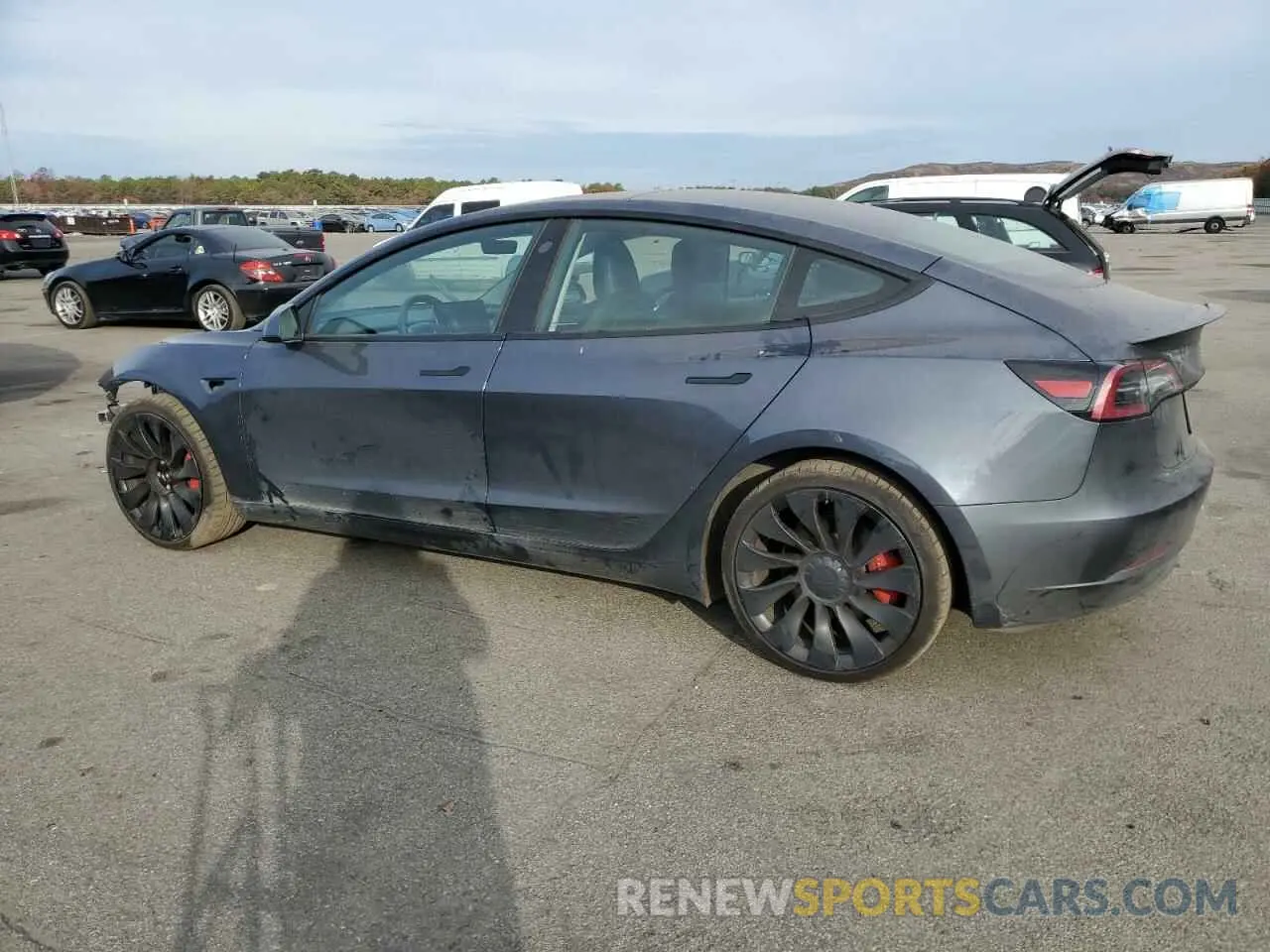 2 Photograph of a damaged car 5YJ3E1EC4PF488873 TESLA MODEL 3 2023