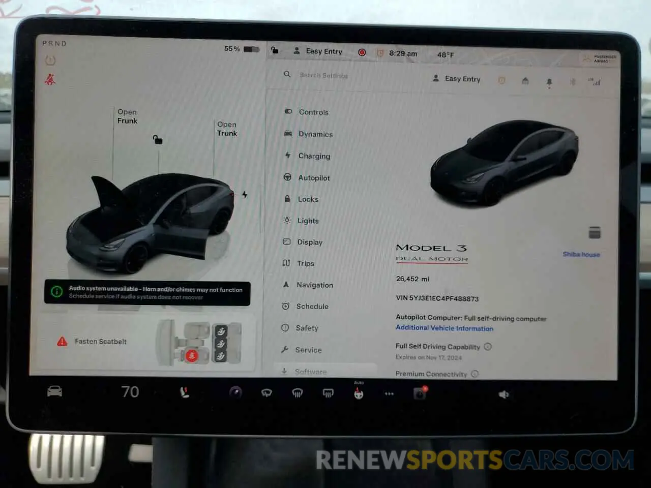 9 Photograph of a damaged car 5YJ3E1EC4PF488873 TESLA MODEL 3 2023