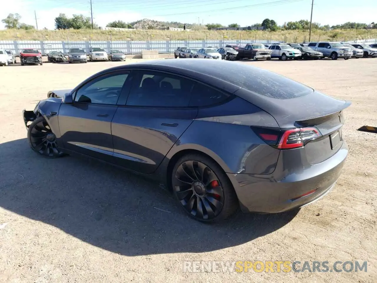 2 Photograph of a damaged car 5YJ3E1EC4PF623138 TESLA MODEL 3 2023
