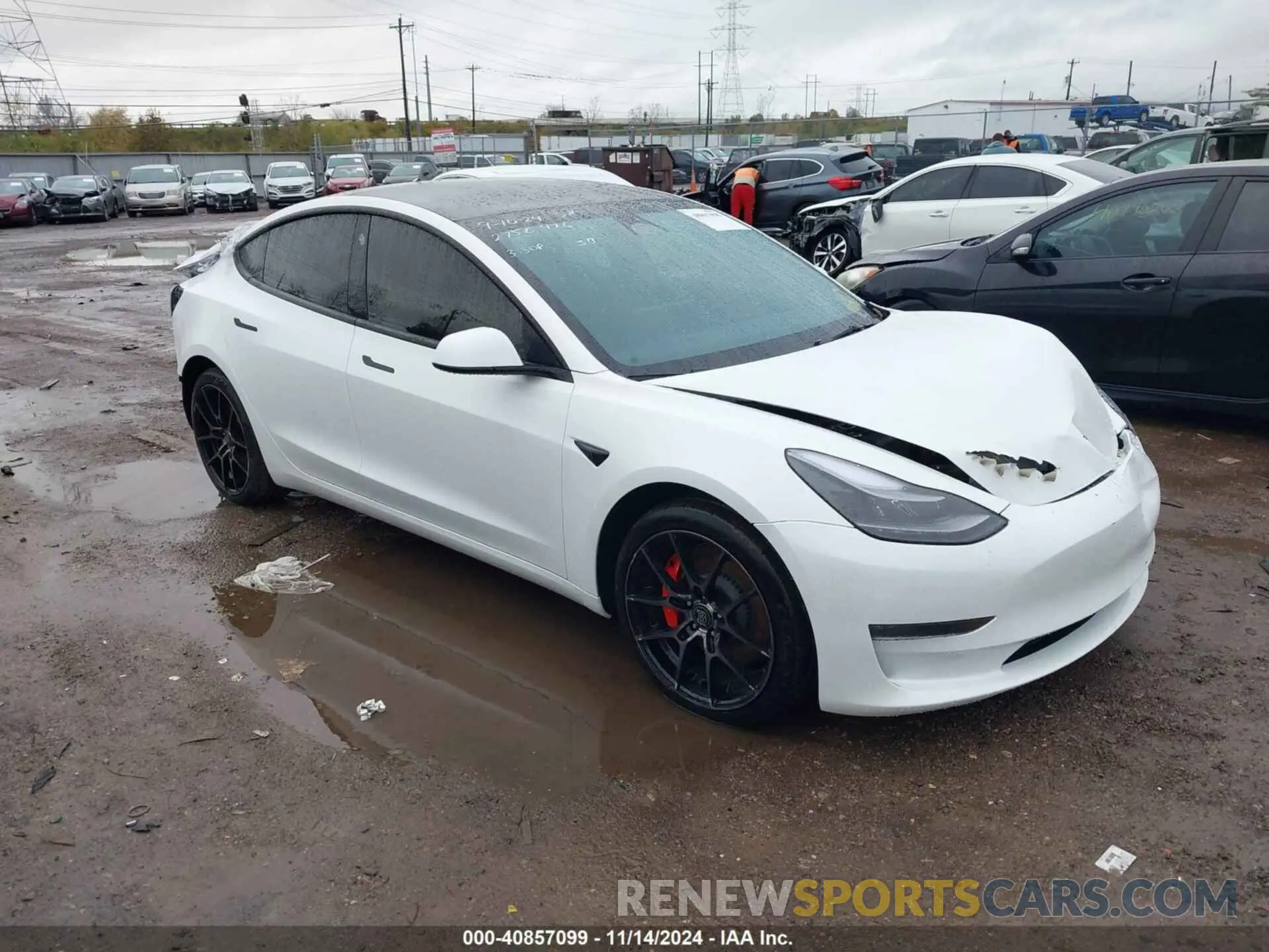 1 Photograph of a damaged car 5YJ3E1EC4PF628033 TESLA MODEL 3 2023