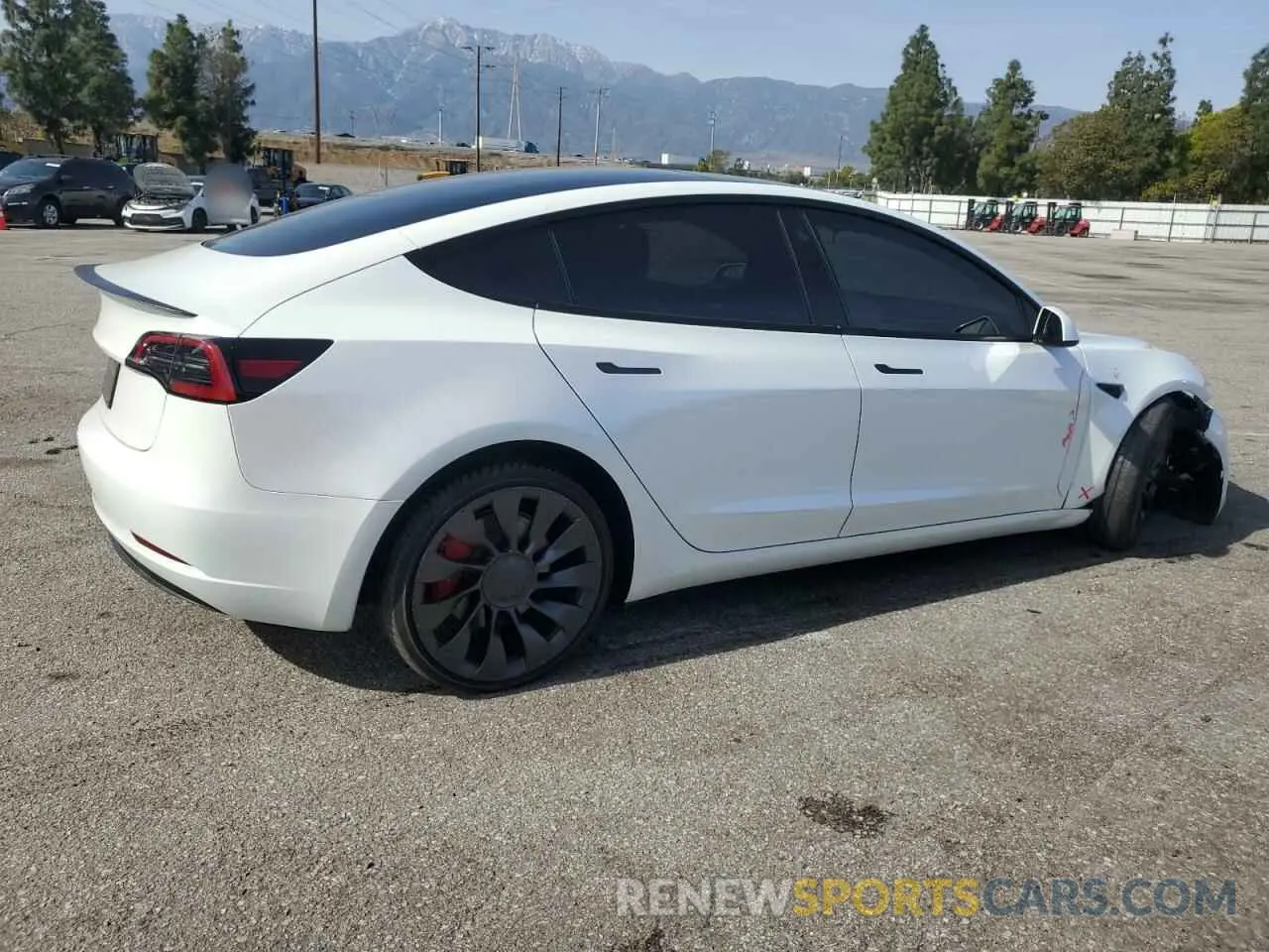 3 Photograph of a damaged car 5YJ3E1EC4PF649772 TESLA MODEL 3 2023