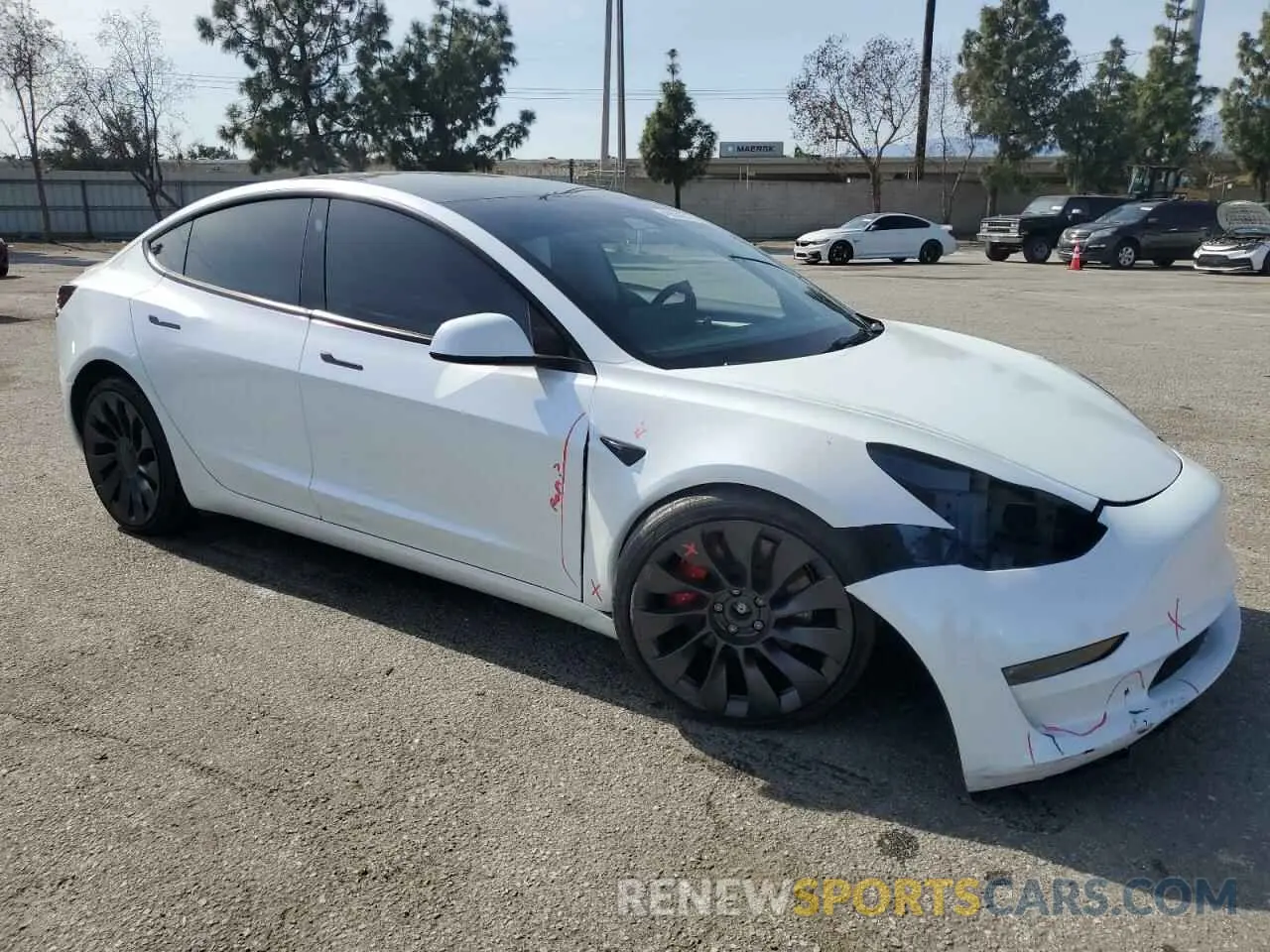 4 Photograph of a damaged car 5YJ3E1EC4PF649772 TESLA MODEL 3 2023