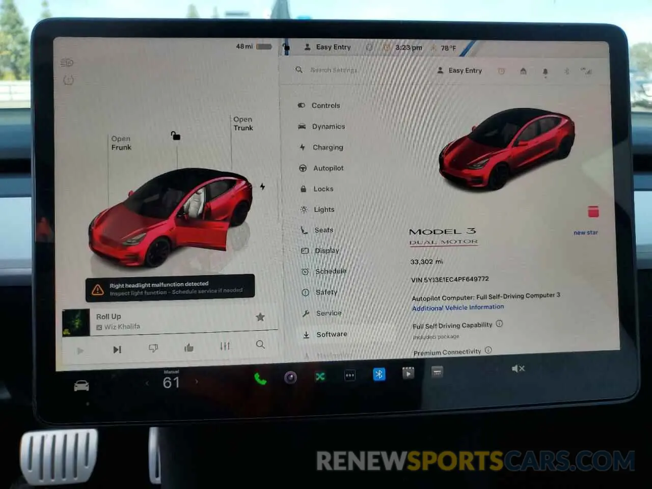 9 Photograph of a damaged car 5YJ3E1EC4PF649772 TESLA MODEL 3 2023