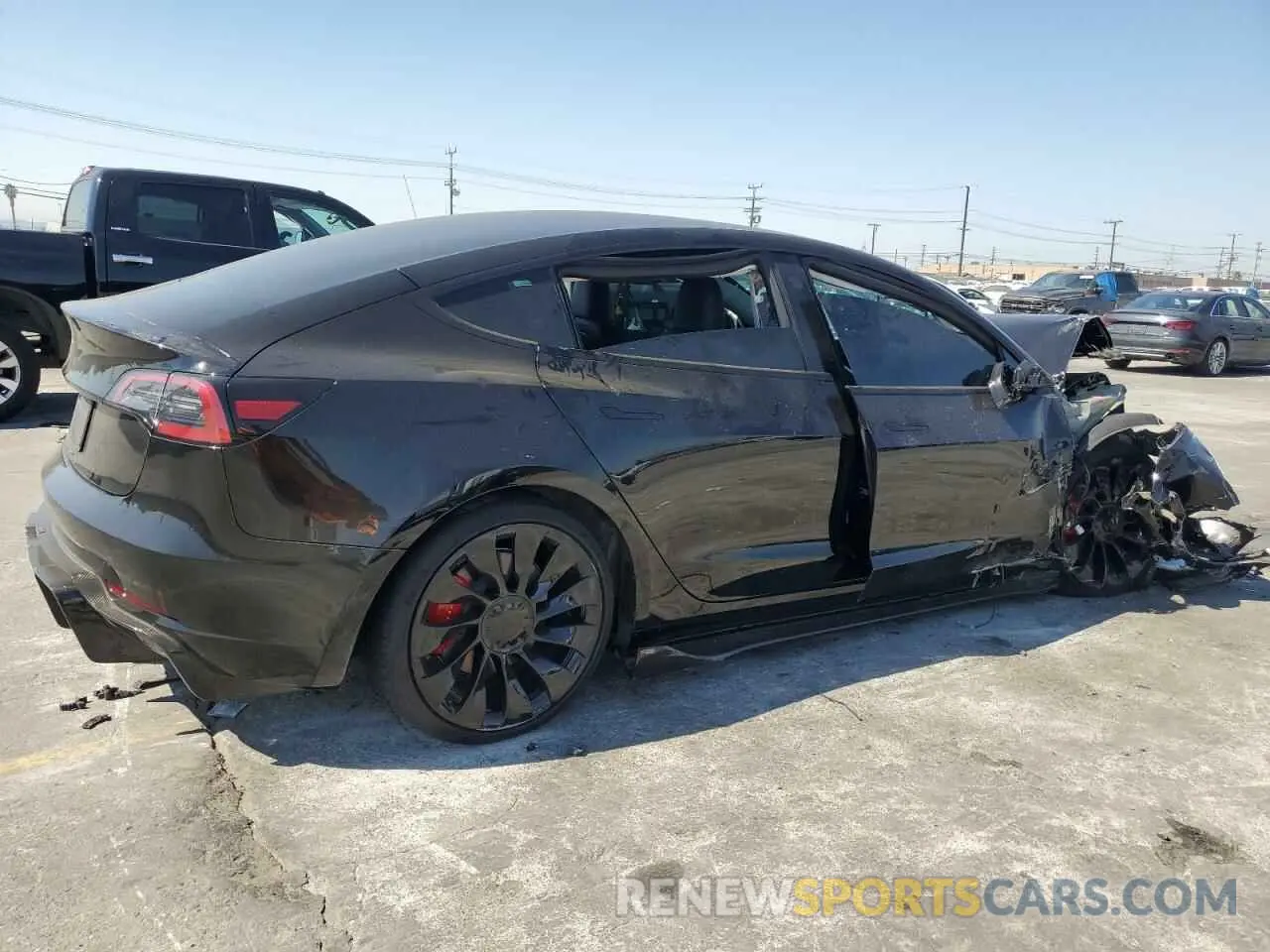 3 Photograph of a damaged car 5YJ3E1EC4PF693819 TESLA MODEL 3 2023