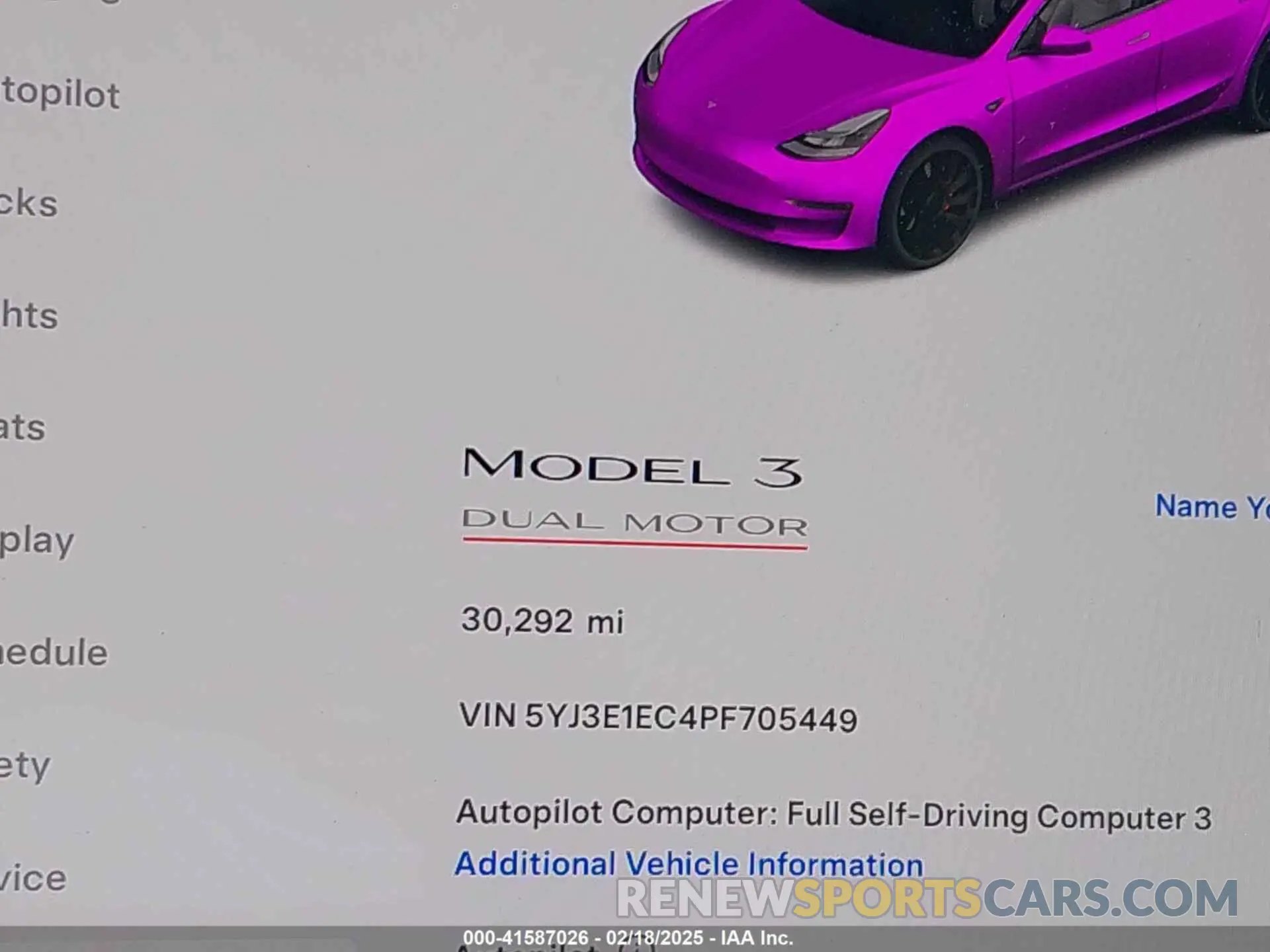 16 Photograph of a damaged car 5YJ3E1EC4PF705449 TESLA MODEL 3 2023