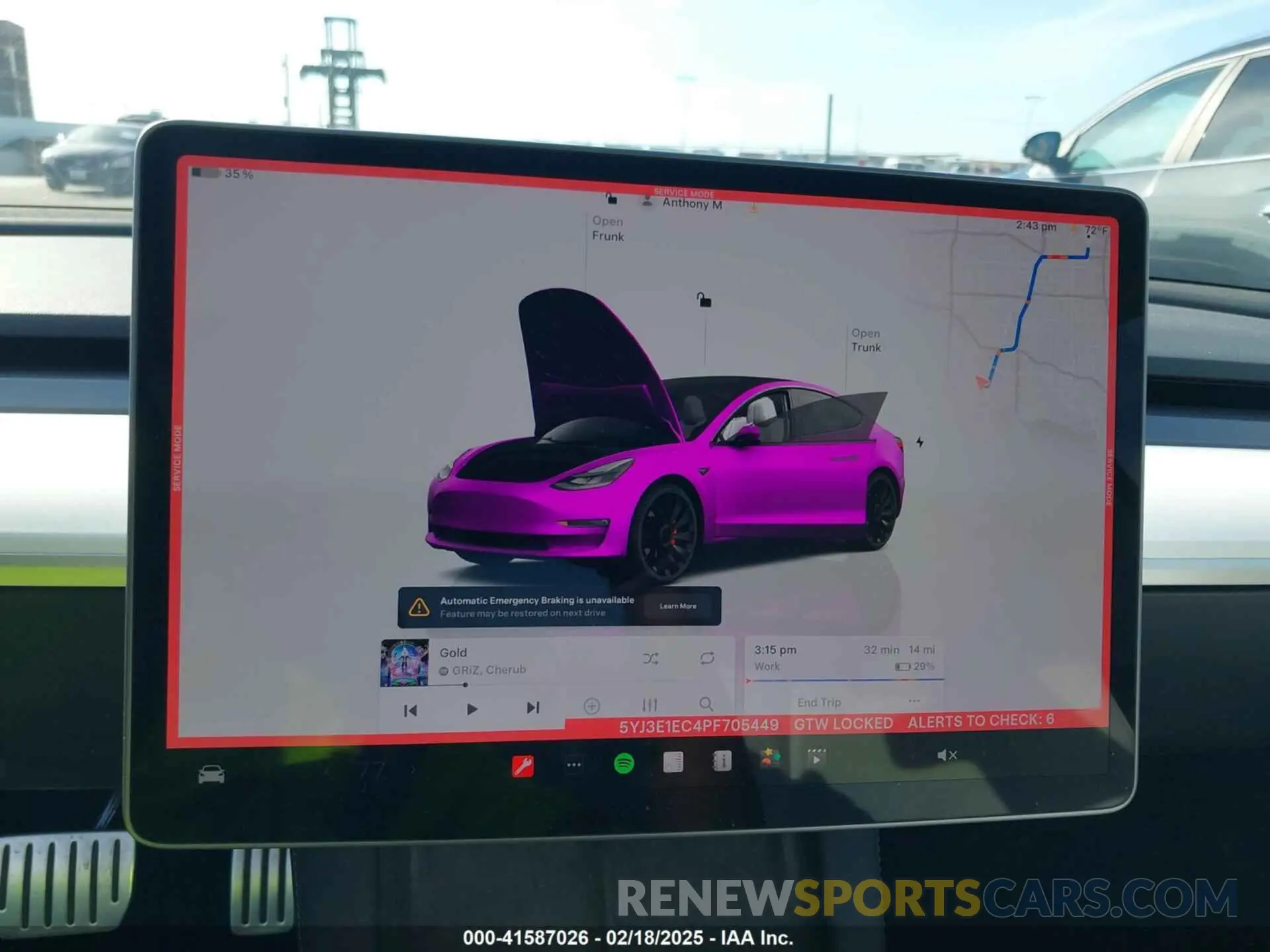 19 Photograph of a damaged car 5YJ3E1EC4PF705449 TESLA MODEL 3 2023