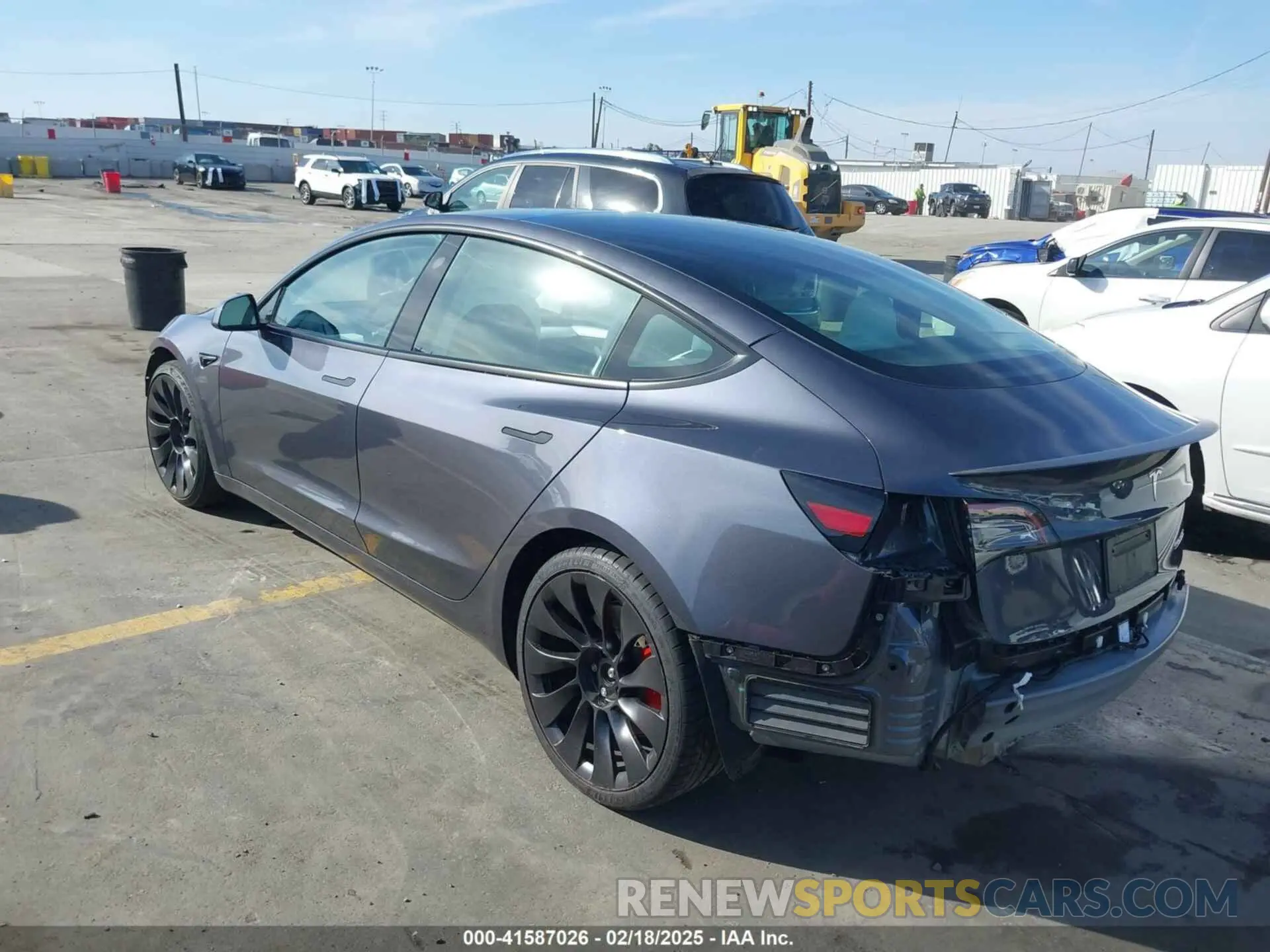 3 Photograph of a damaged car 5YJ3E1EC4PF705449 TESLA MODEL 3 2023