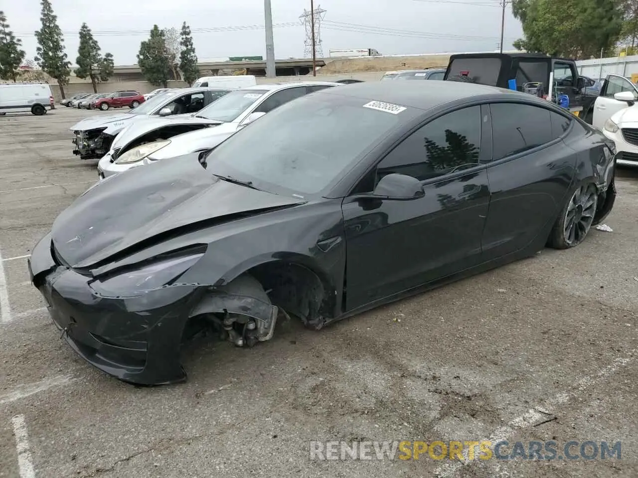 1 Photograph of a damaged car 5YJ3E1EC5PF399202 TESLA MODEL 3 2023