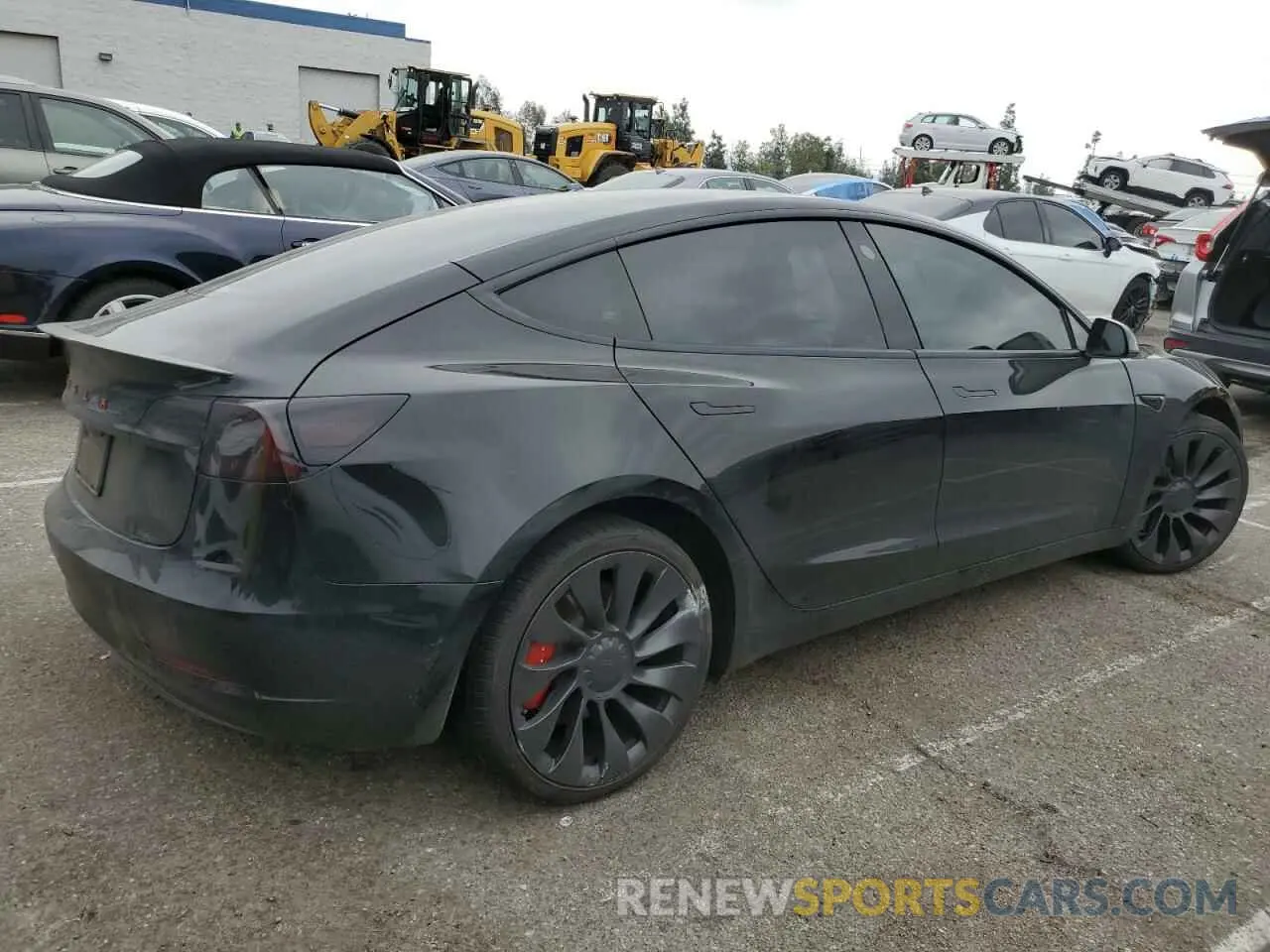 3 Photograph of a damaged car 5YJ3E1EC5PF399202 TESLA MODEL 3 2023
