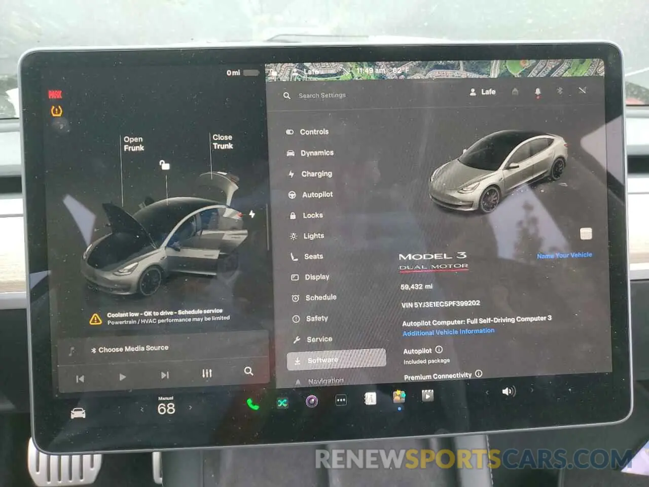 9 Photograph of a damaged car 5YJ3E1EC5PF399202 TESLA MODEL 3 2023