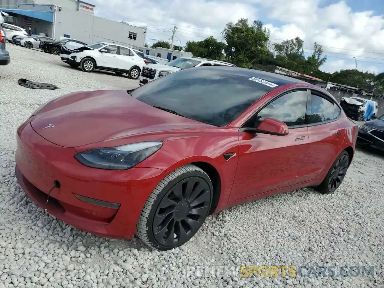 1 Photograph of a damaged car 5YJ3E1EC5PF488512 TESLA MODEL 3 2023