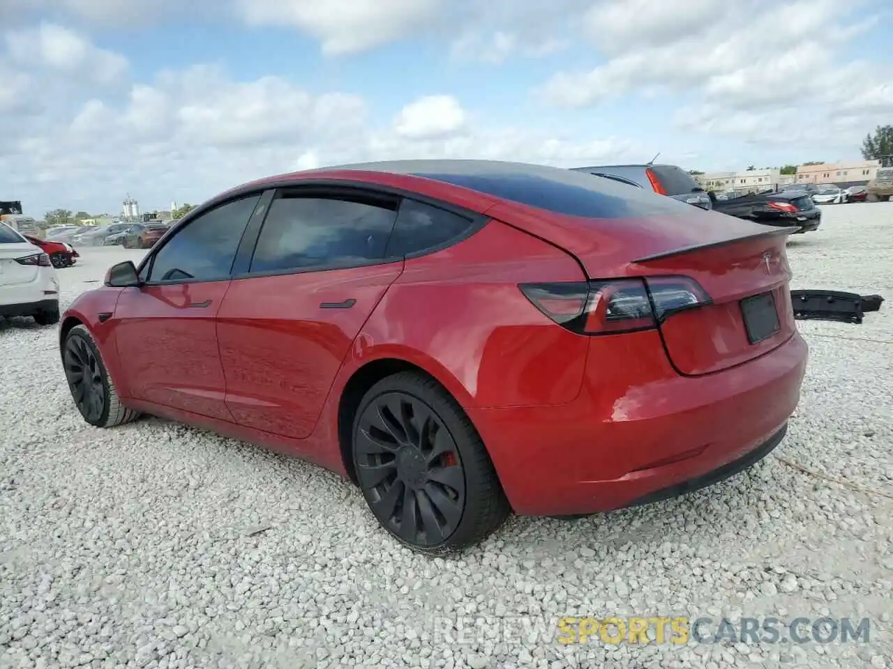 2 Photograph of a damaged car 5YJ3E1EC5PF488512 TESLA MODEL 3 2023