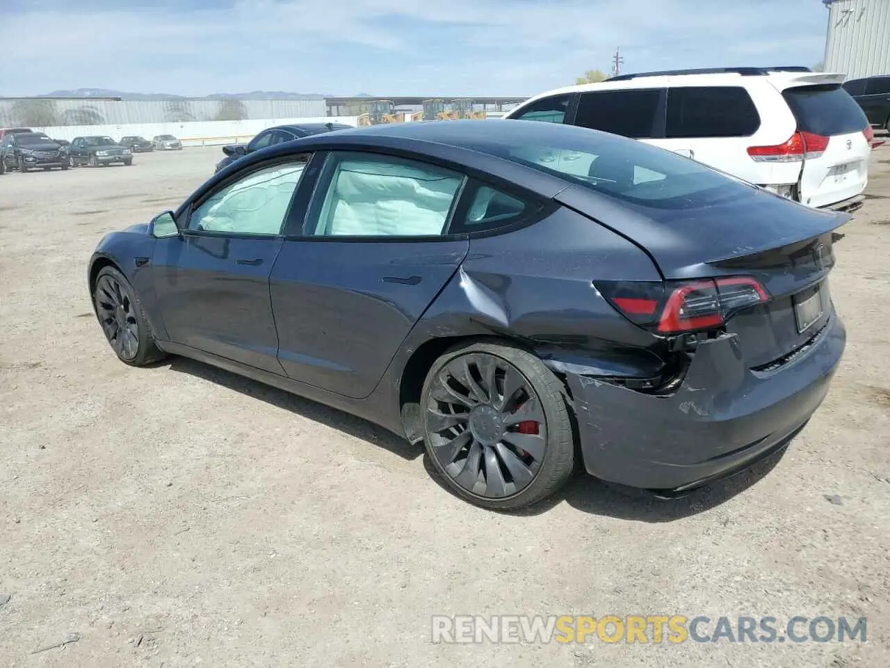 2 Photograph of a damaged car 5YJ3E1EC5PF633483 TESLA MODEL 3 2023