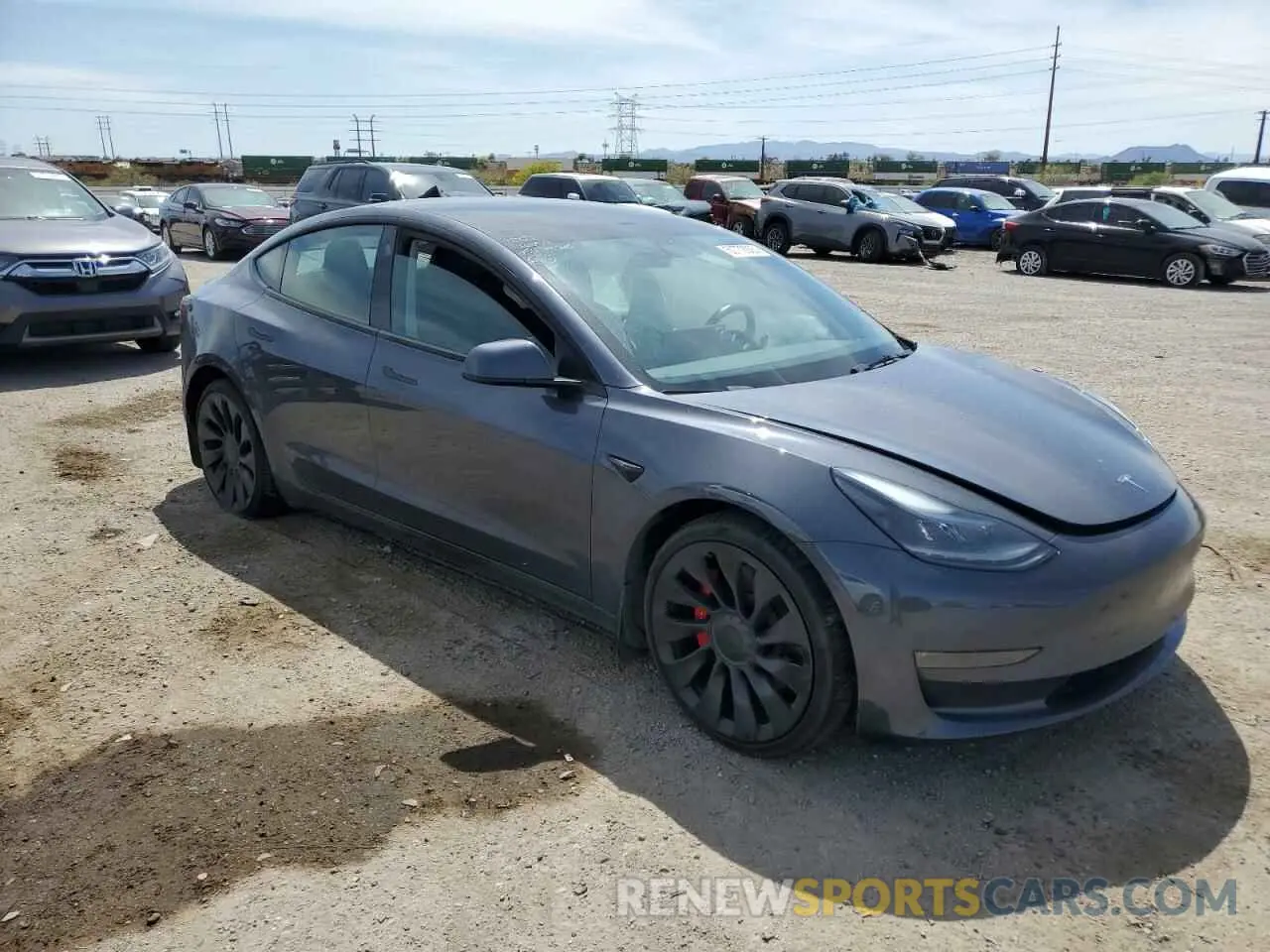 4 Photograph of a damaged car 5YJ3E1EC5PF633483 TESLA MODEL 3 2023