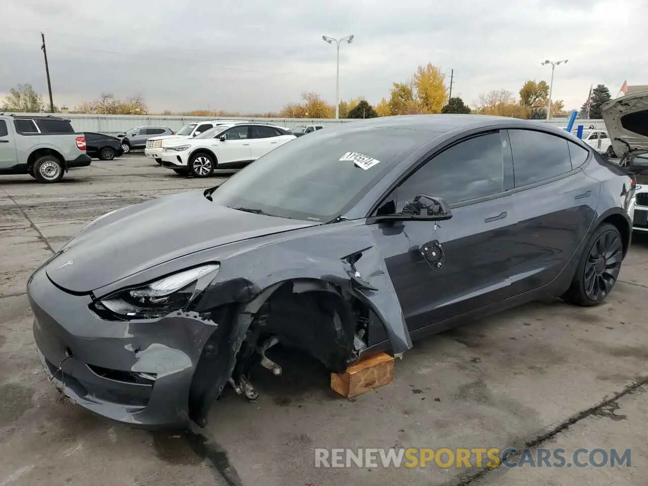1 Photograph of a damaged car 5YJ3E1EC5PF634522 TESLA MODEL 3 2023