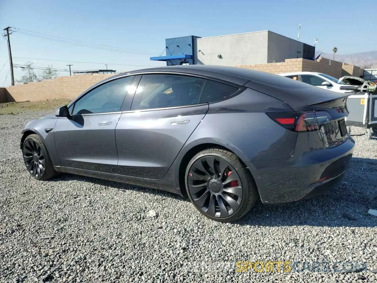 2 Photograph of a damaged car 5YJ3E1EC5PF635511 TESLA MODEL 3 2023