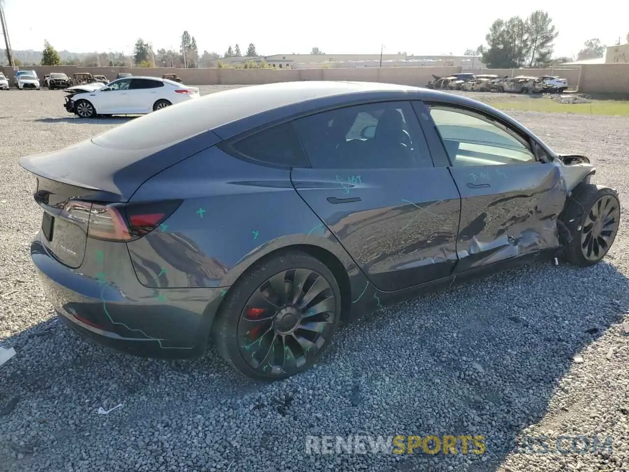 3 Photograph of a damaged car 5YJ3E1EC5PF635511 TESLA MODEL 3 2023