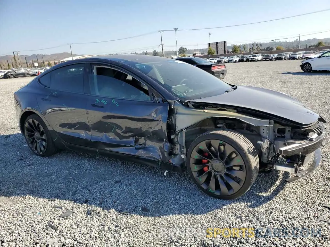 4 Photograph of a damaged car 5YJ3E1EC5PF635511 TESLA MODEL 3 2023