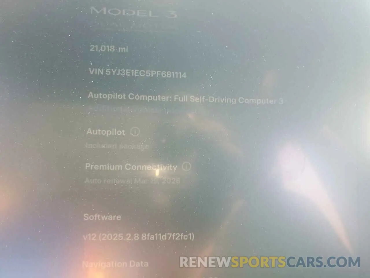 9 Photograph of a damaged car 5YJ3E1EC5PF681114 TESLA MODEL 3 2023