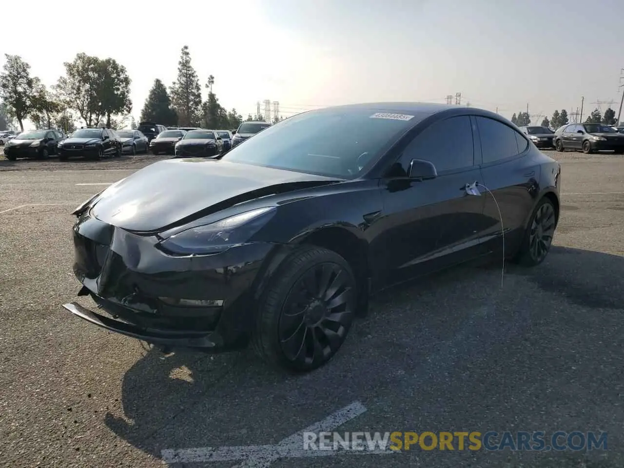 1 Photograph of a damaged car 5YJ3E1EC6PF422079 TESLA MODEL 3 2023