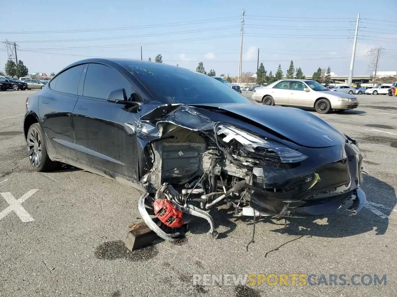4 Photograph of a damaged car 5YJ3E1EC6PF422079 TESLA MODEL 3 2023