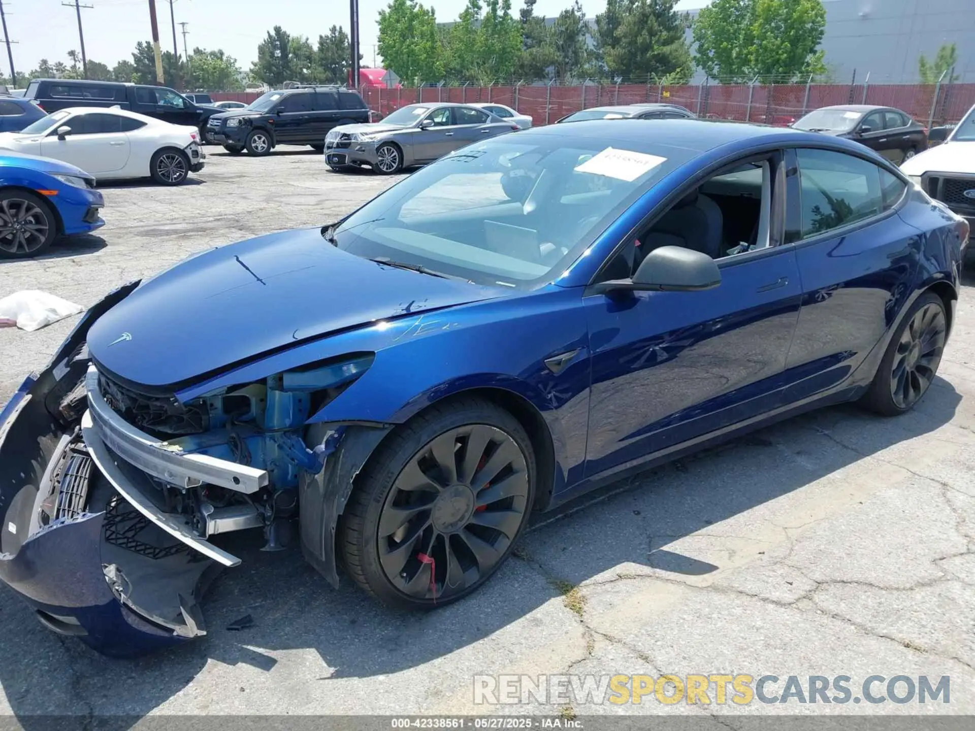 2 Photograph of a damaged car 5YJ3E1EC6PF431574 TESLA MODEL 3 2023